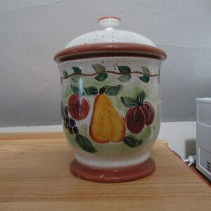 Julie Ueland Pottery By Enesco Fruit Themed Cookie Jar
